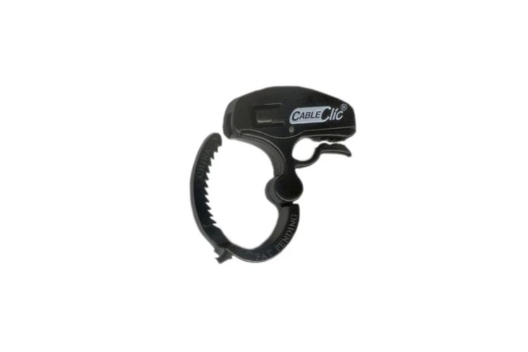 Mini Cable Clic® Cable Management Tool, Cable Capacity 5/8 to 1 inch, Black, Package of 15