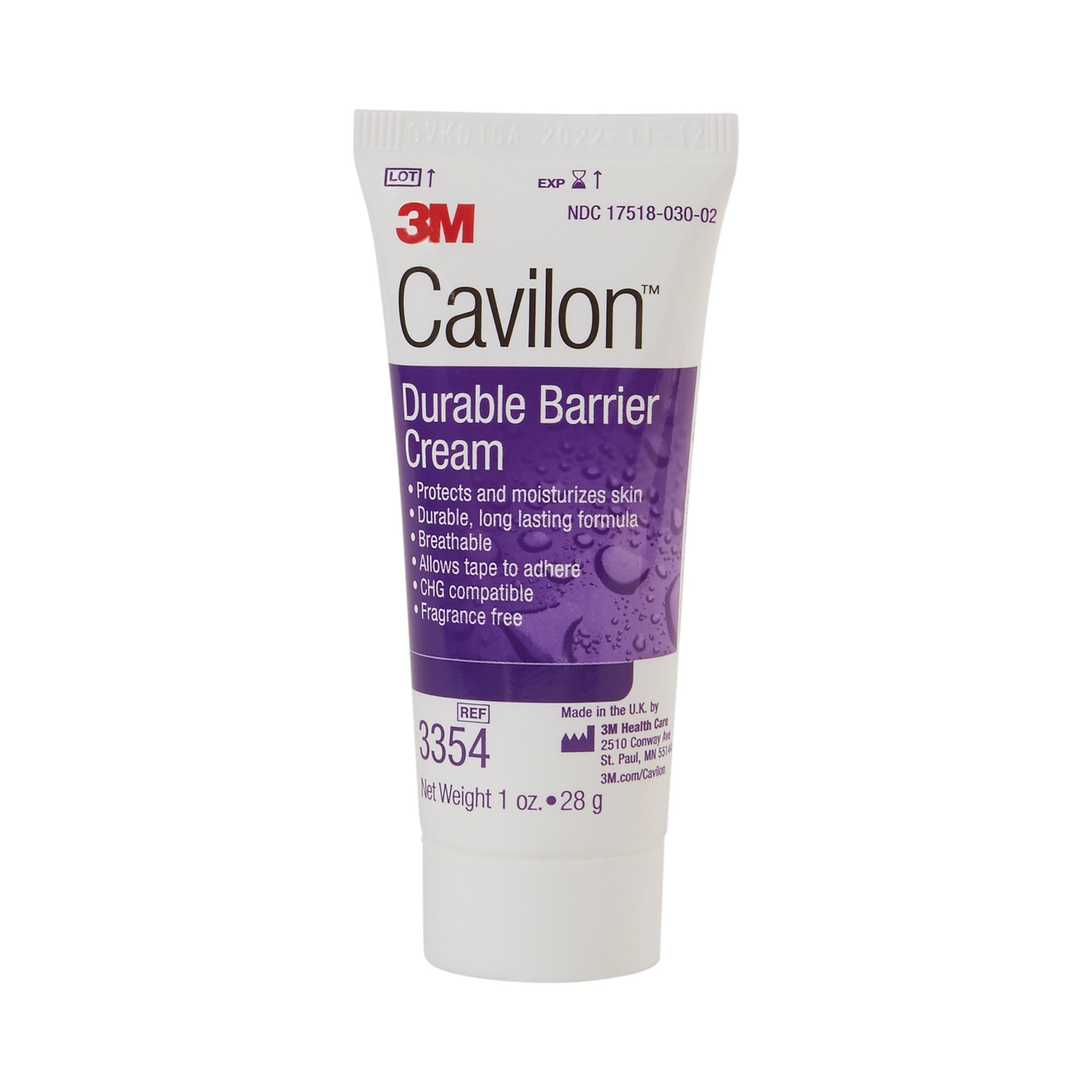 3M Cavilon Skin Protectant, Unscented Cream, 28 Gram Tube MK 842937
