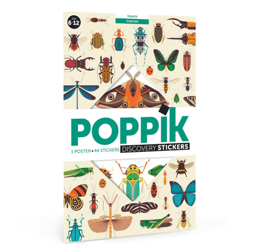 Poppik Discovery Poster + Stickers - Insects