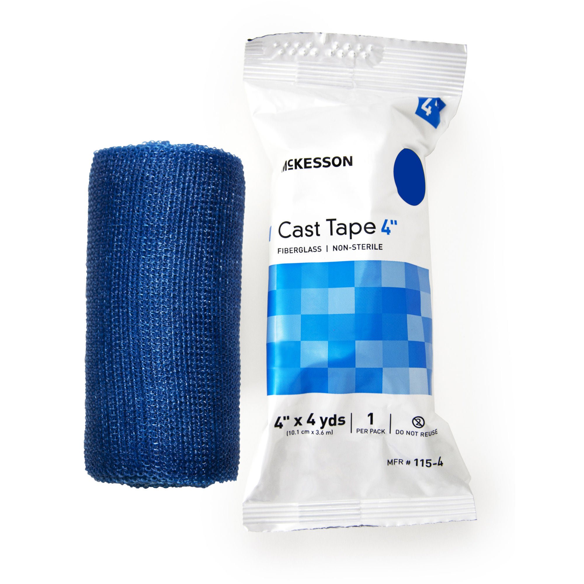 McKesson Blue Cast Tape, 4 Inch x 4 Yard MK 733699