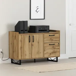 Credenza de 2 cajones con puertas