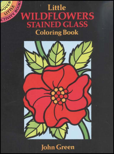 Wildflowers Little Stained Glass Coloring Book