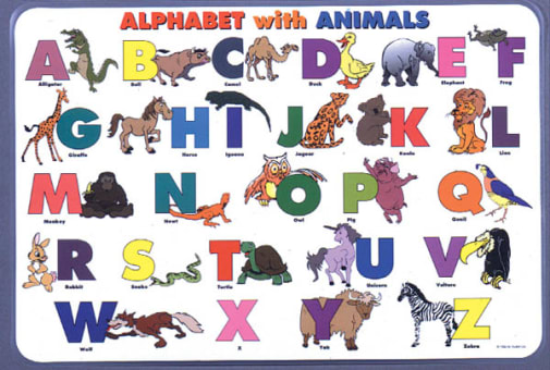 Alphabet with Animals Placemat