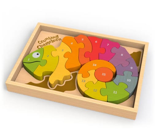 Counting Chameleon Bilingual Puzzle