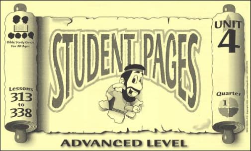 Advanced Student Pages for Lessons 313-338