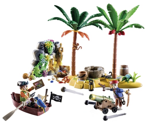 Playmobil Pirate Treasure Island with Rowboat