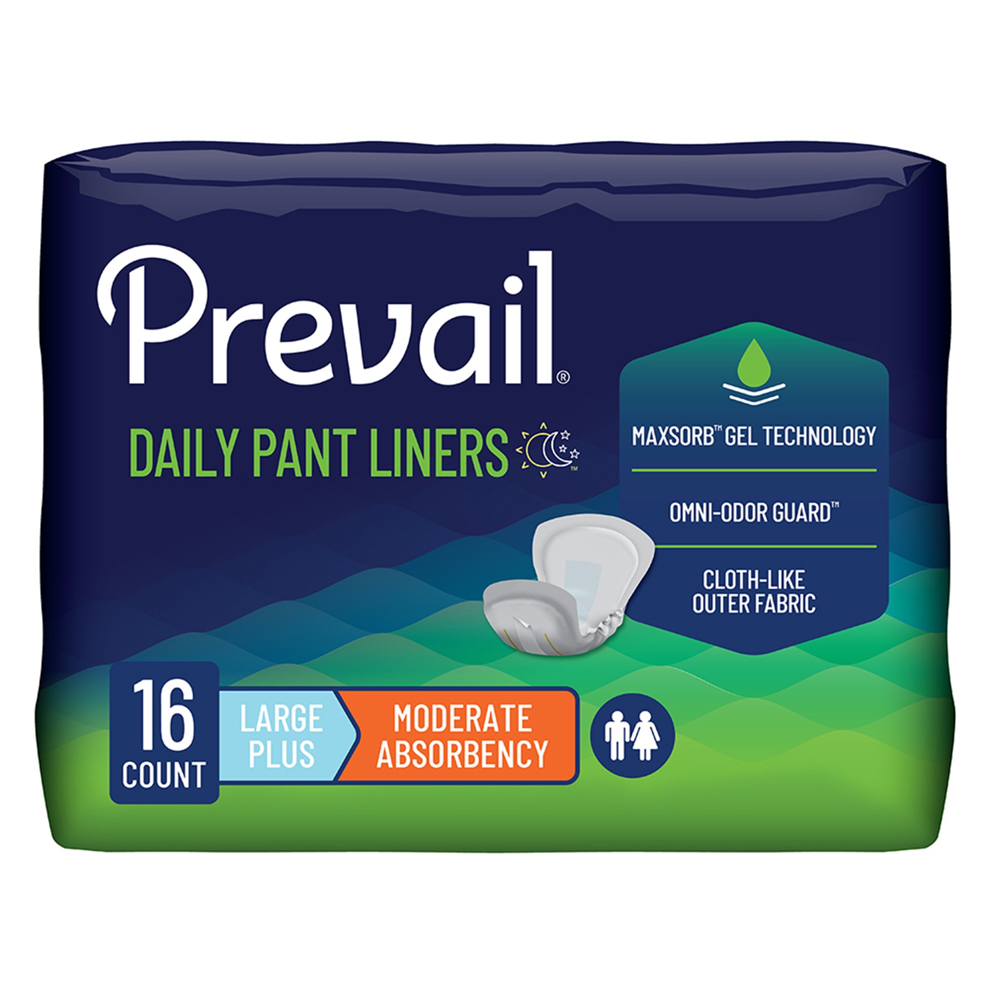 Prevail Daily Pant Liners Moderate Absorbency Bladder Control Pad, 28 Inch MK 747198