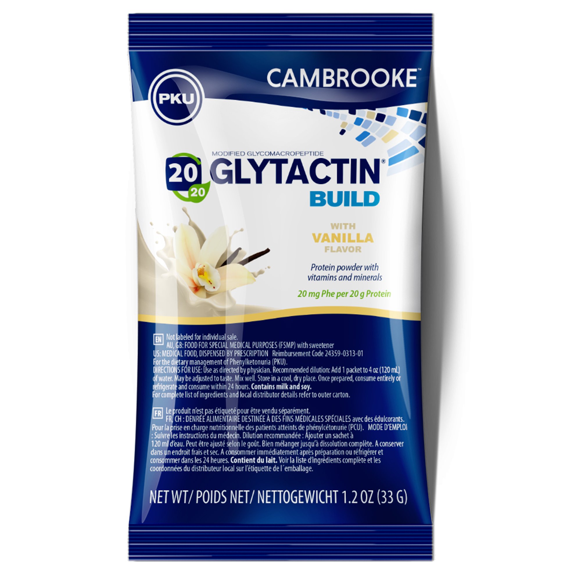 Glytactin Build 20/20 GMP for the Dietary Management of PKU, Vanilla MK 1182481