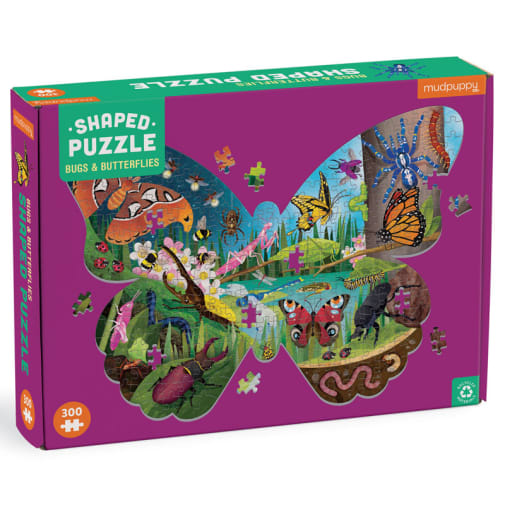 Bugs & Butterflies 300 Pieces Shaped Puzzle