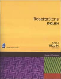 Rosetta Stone English (US) Version 3 Level 3 Workbook Homeschool
