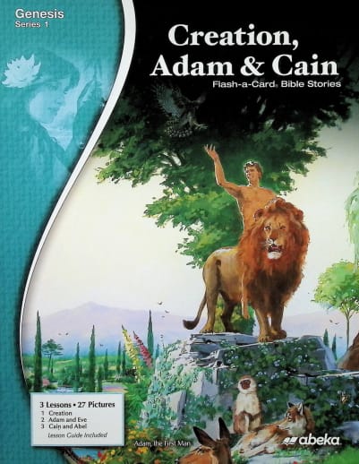 Abeka Creation, Adam, and Cain Flash-a-Card Bible Stories