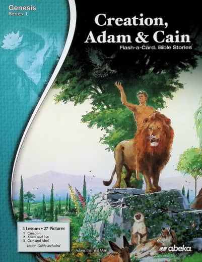 Abeka Creation, Adam, and Cain Flash-a-Card Bible Stories