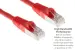 Cat6 Ethernet Patch Cable, Half-moon Boot, STP, 7 ft, Red