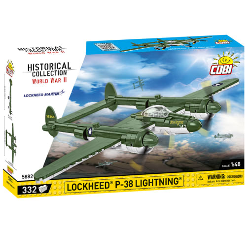 COBI Lockheed P-38 Lightning Fighter - 335 pieces (World War II Historical Collection)