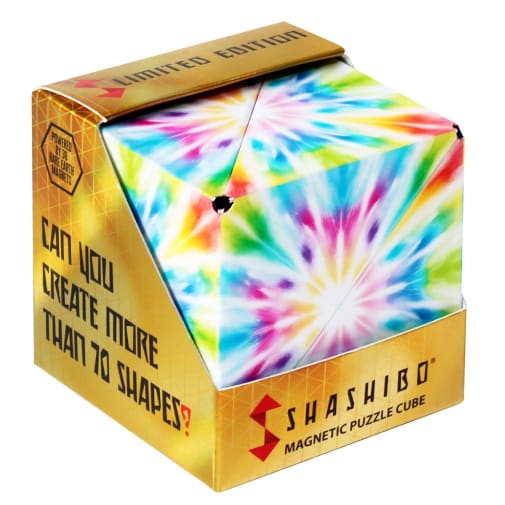 Shashibo Magnetic Puzzle Cube - Tie-Dye Twist (Mystic Bloom)