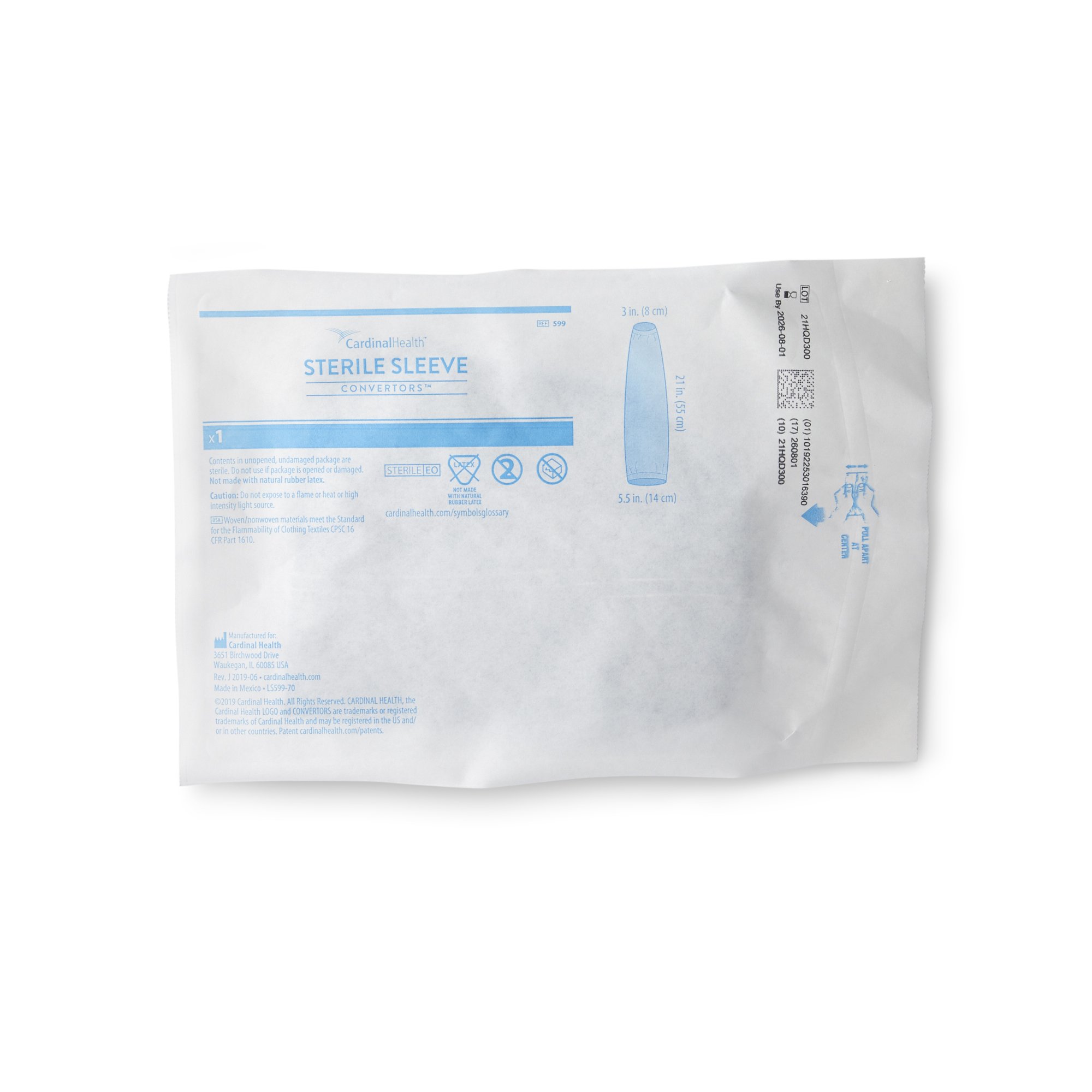 Cardinal Health Protective Surgical Sleeve, Sterile MK 540257