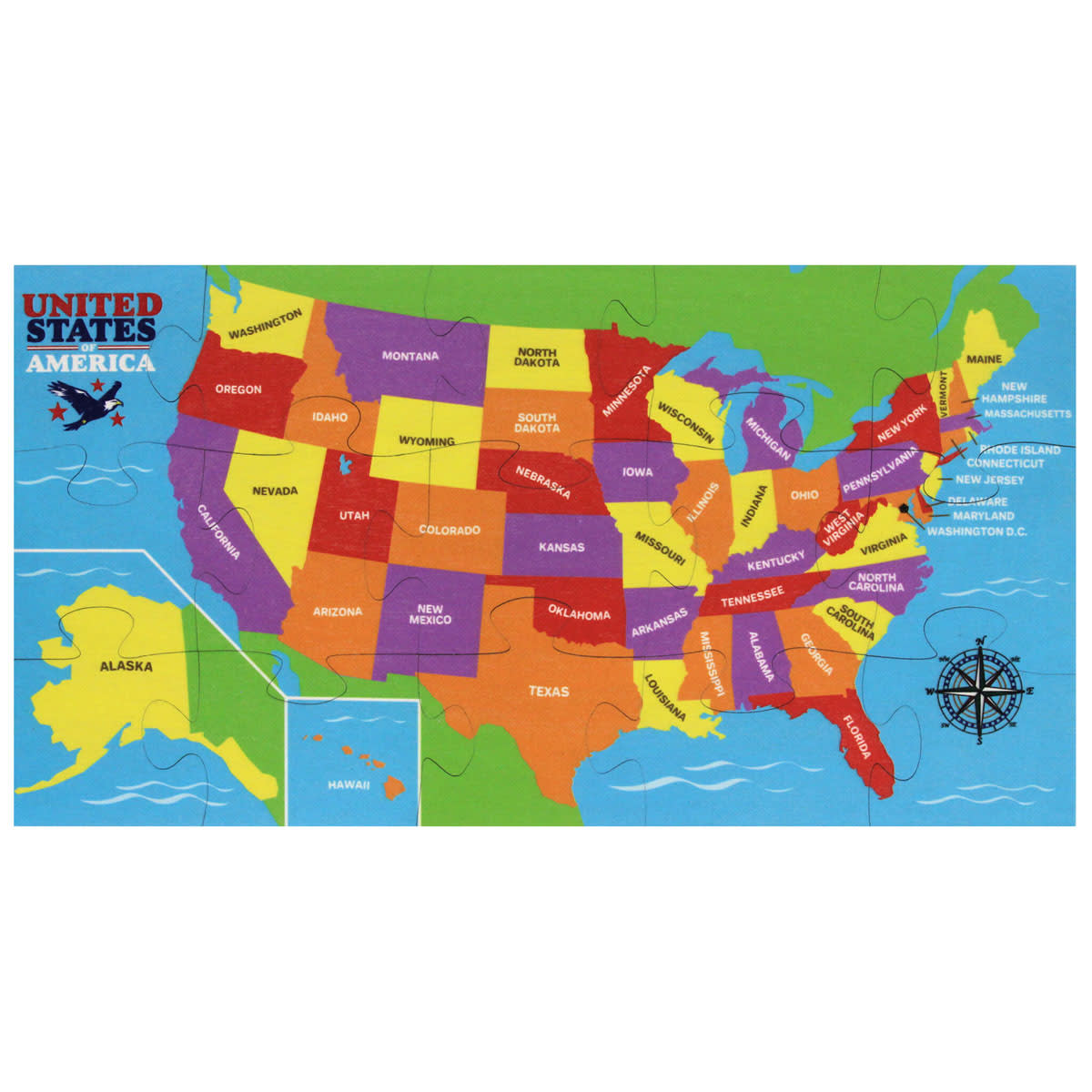 Shape Puzzles - US Map