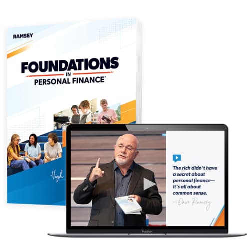 Dave Ramsey Foundations in Personal Finance Homeschool Edition Print + 1 year Streaming Access