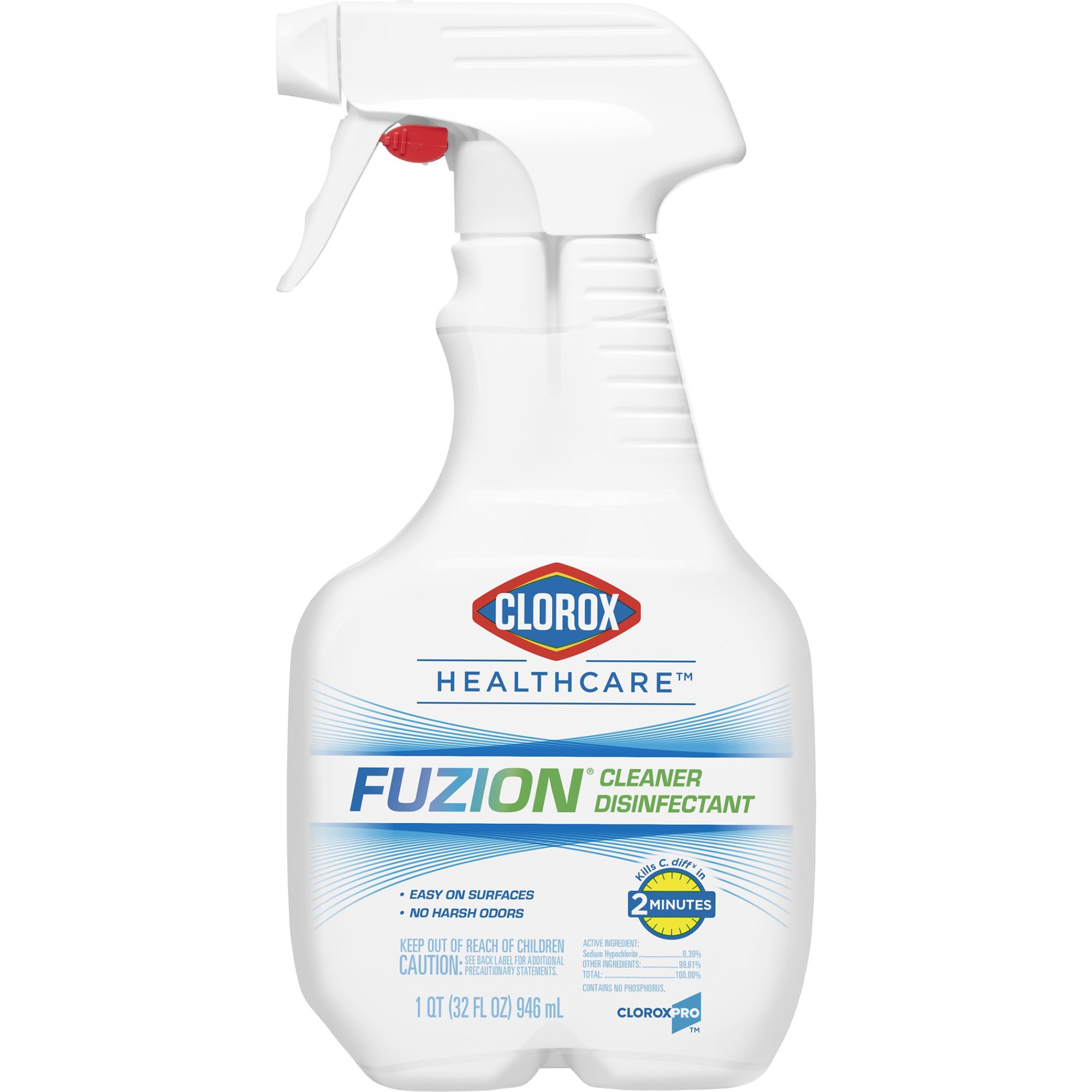Clorox Healthcare Fuzion Cleaner Disinfectant, 32-ounce Spray Bottle MK 1032145