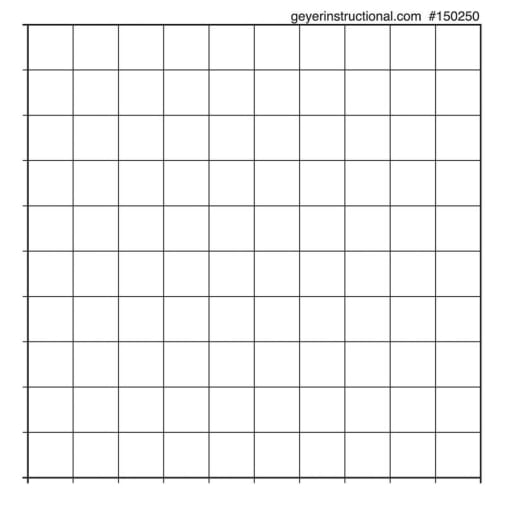 Graph Stickers 10 x 10 (50 Sticker Sheets)