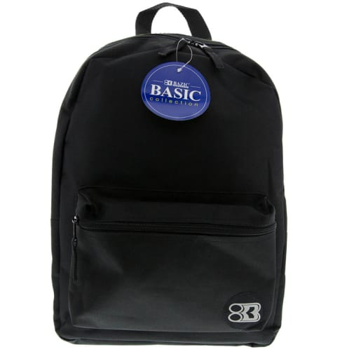Black Basic Backpack 16"