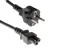 AC Power Cord, European Plug inSchukoin CEE 7/7 to C5, 2 Meters
