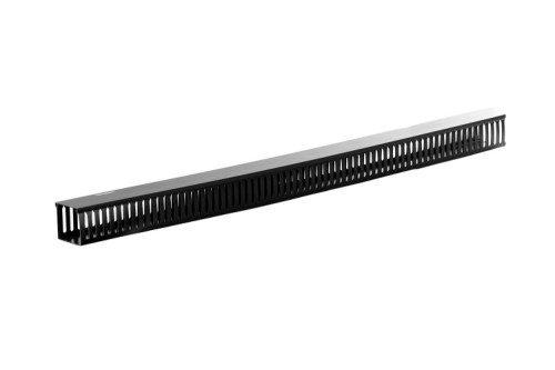 Image of Gruber 4' Cable Management End Mount Channel, Black