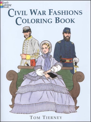 Civil War Fashions Coloring Book