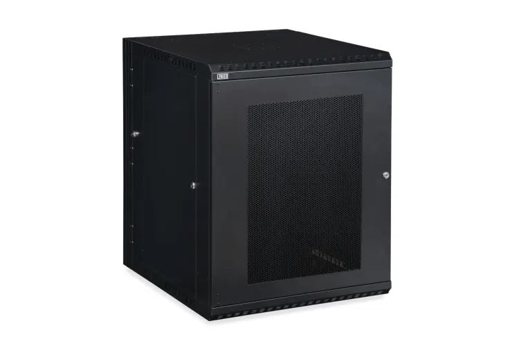 15U LINIER Swing-Out Wall Mount Cabinet - Vented Door
