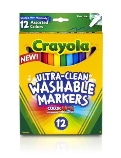 Crayola Ultra-Clean Washable Fine Line Markers 12 Count