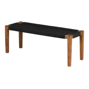 Wood and Rope Bench