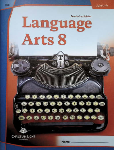 Language Arts LightUnit 808 Sunrise 2nd Edition