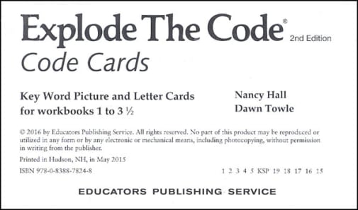 Explode the Code Cards (2nd Edition)
