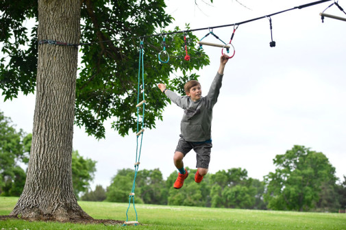 Slackers NinjaLine 36 ft Intro Kit with 7 Hanging Outdoor
