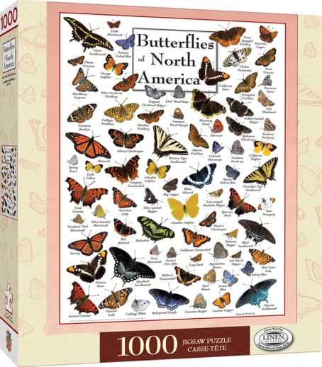 MasterPieces Butterflies of North America Puzzle - Poster Art (1000 piece)