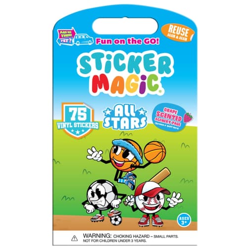 Sticker Magic: All-Stars Sports (Raspberry)