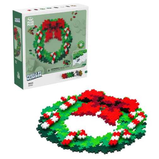 Plus-Plus Puzzle by Number Wreath