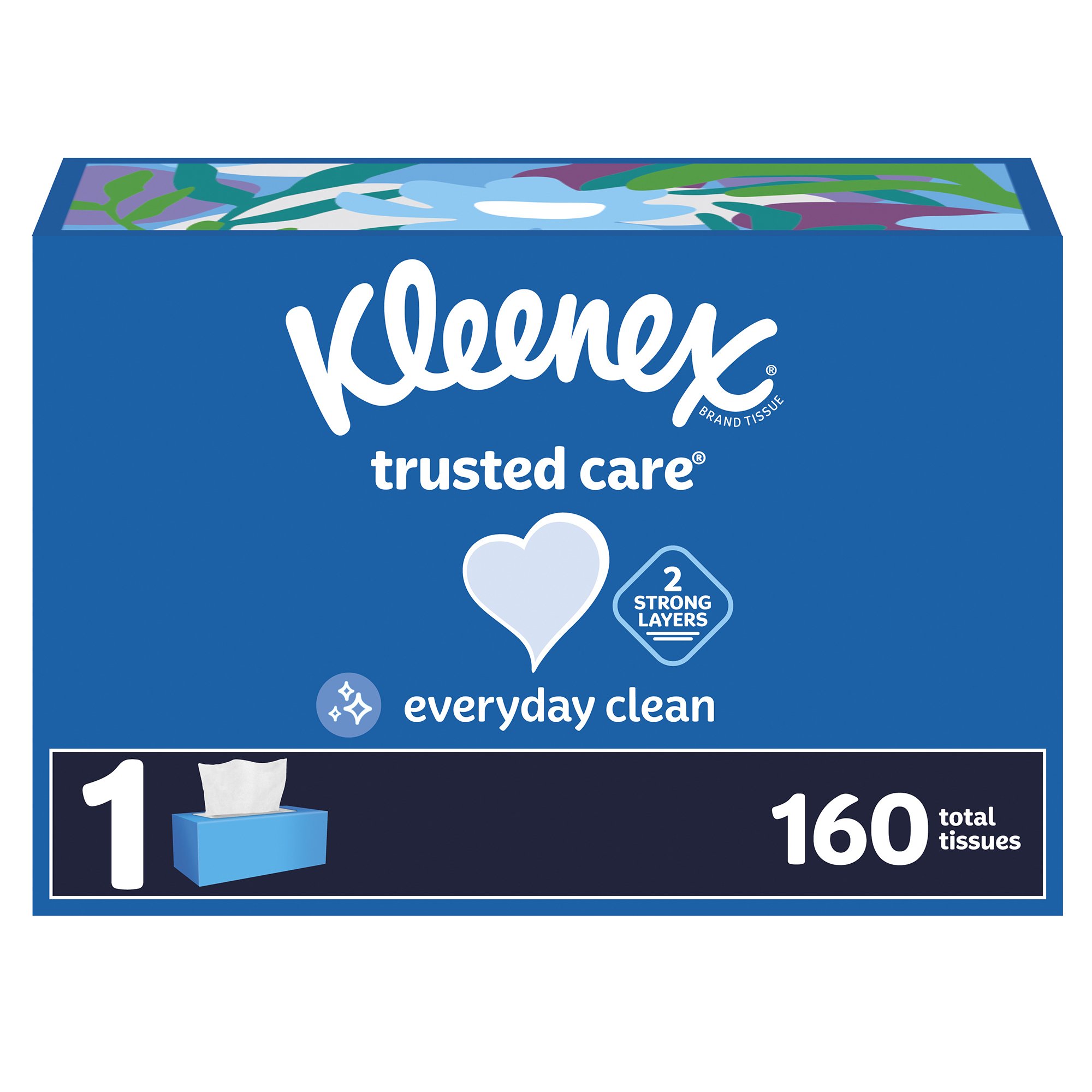 Facial Tissue Kleenex Trusted Care White 3.469 X 4-3/4 Inch 160 Count MK 1209622