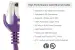 Cat6 Ethernet Patch Cable, Snagless, UTP, 1 ft, Purple