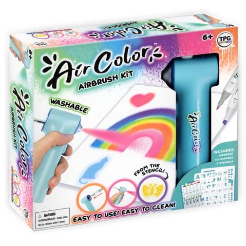Air Color Airbrush Marker Kit with Stencils
