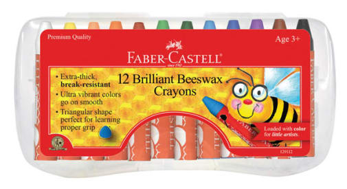 Brilliant Beeswax Crayons - 12 Count in case