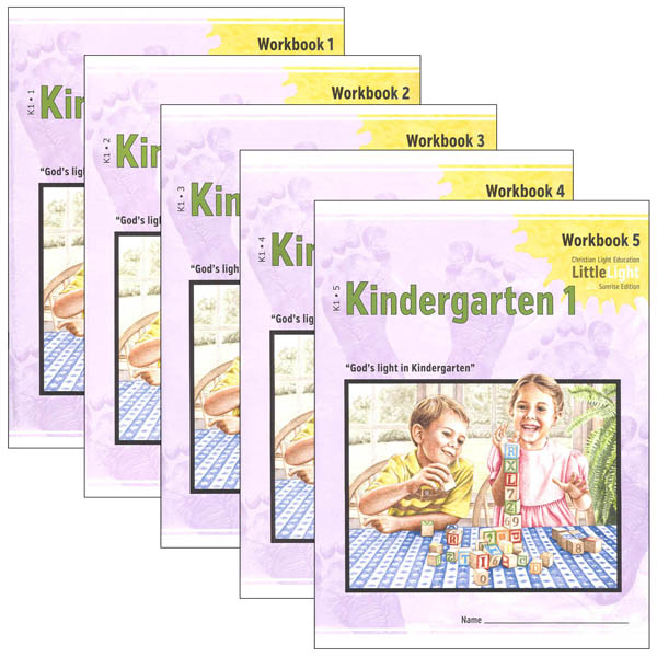 Kindergarten I LittleLight Workbook Set (1-5)