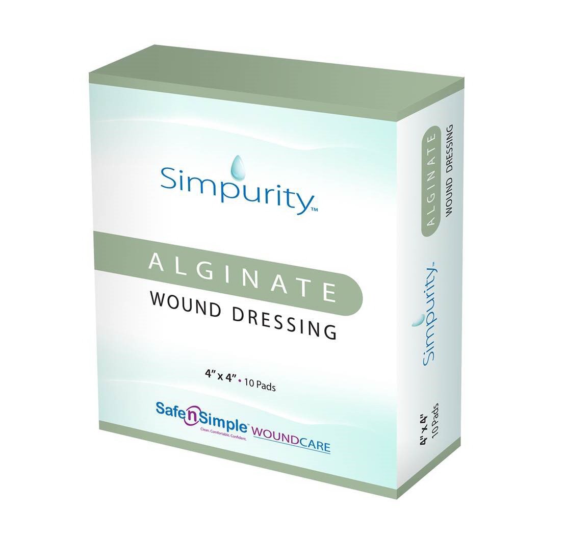 Alginate Dressing Simpurity 8 X 8 Inch Square MK 1058998