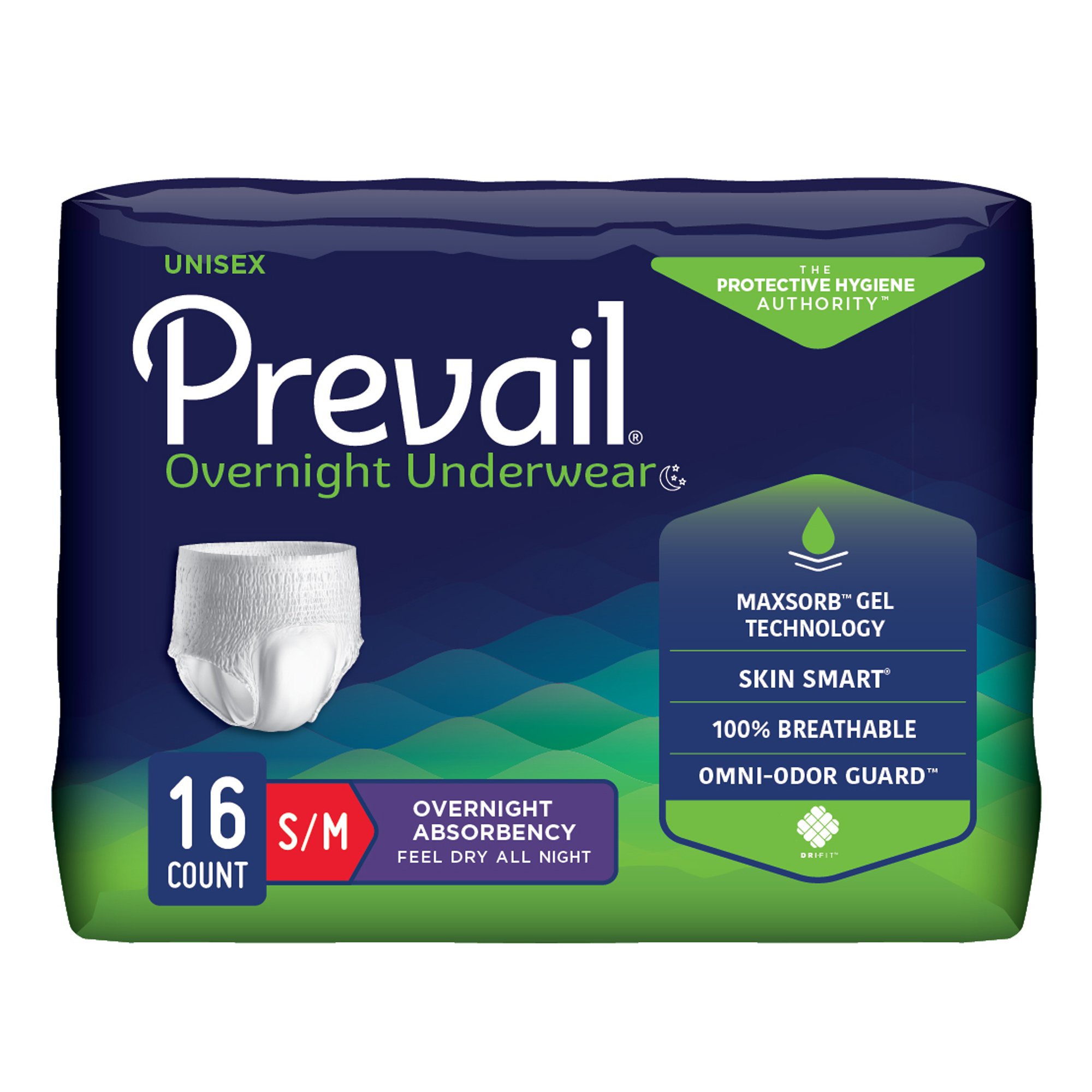 Prevail Overnight Absorbent Underwear, Small MK 1189992