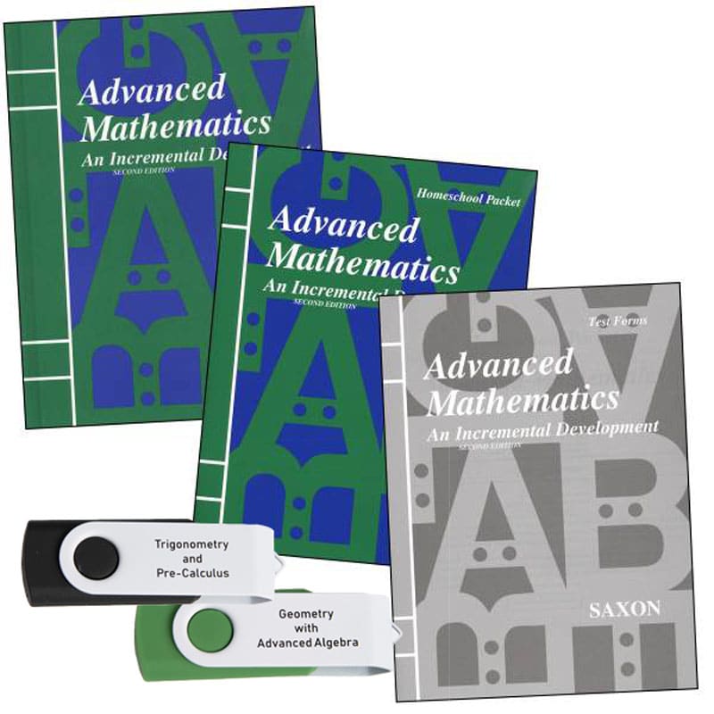 Saxon Advanced Math & Mastering Algebra USB Package