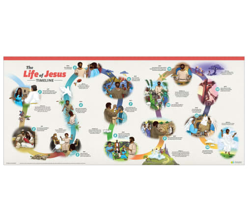 Answers Bible Curriculum Life of Jesus Timeline Poster