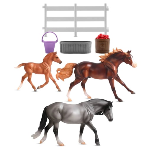 Playful Pony Family Set (Breyer Freedom Series)