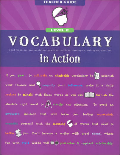 Vocabulary in Action Level E Teacher Guide