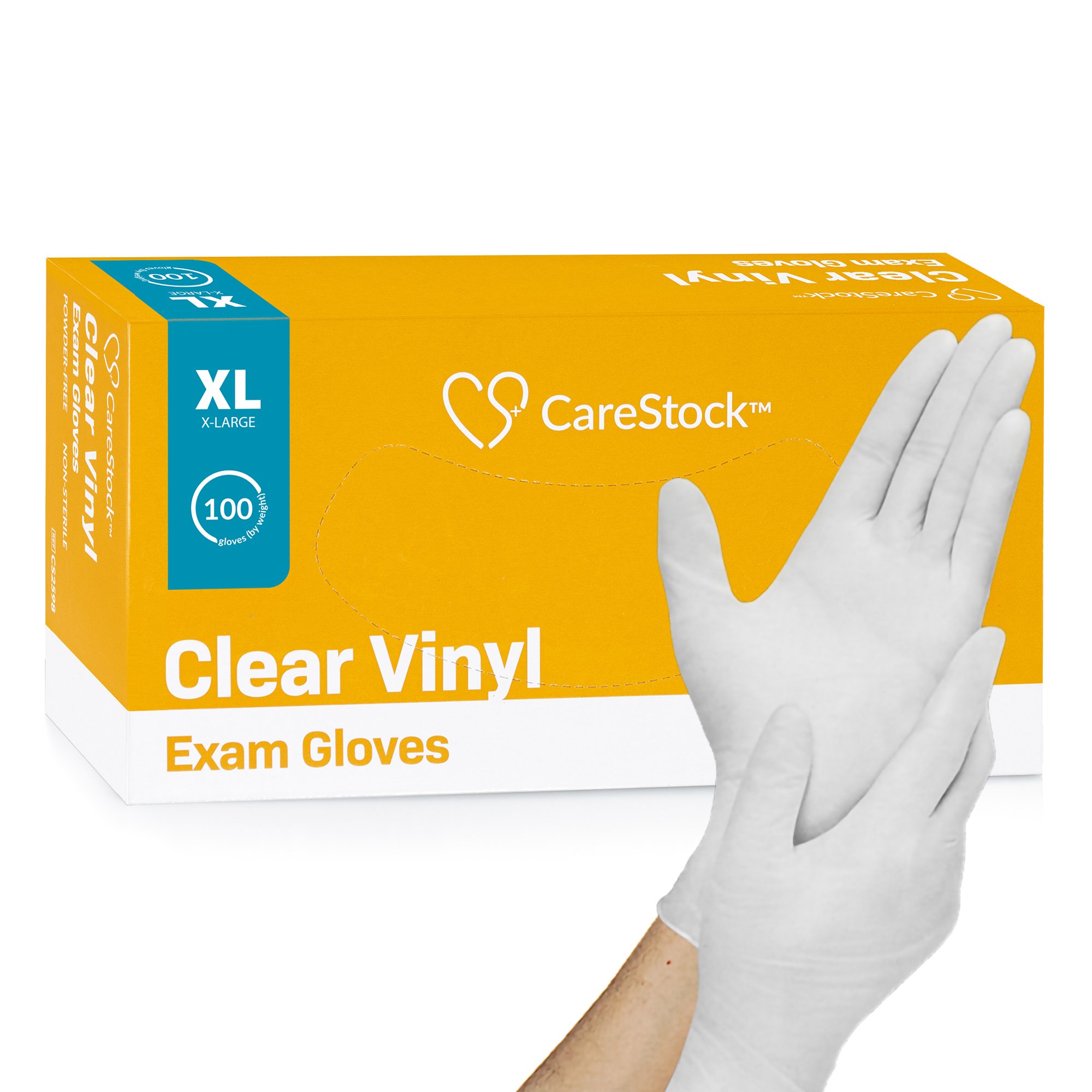 CareStock Vinyl Exam Glove, Extra Large, Ivory MK 1230910