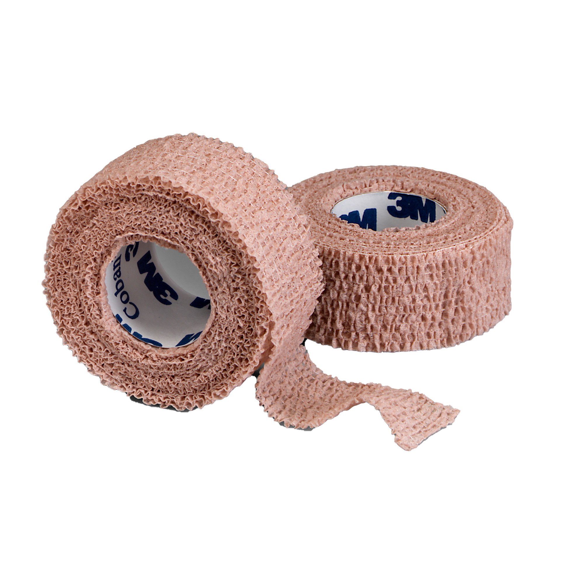 3M Coban Self-adherent Closure Cohesive Bandage, 1 Inch x 5 Yard, Tan MK 481236